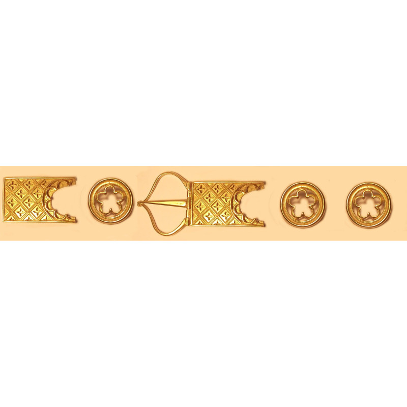 Ensemble pour ceinture des Visconti, XIVe siècle